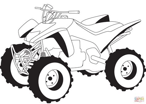 quad coloring pages sketch coloring page