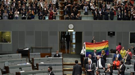 australians celebrate same sex marriage with anthem the new york times