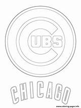 Cubs Coloring Logo Baseball Chicago Mlb Pages Printable Sport Color Print Book sketch template