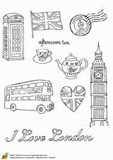 London Anglais Colorier Bus Drapeau Ben Garde Colorare Noel Londres England Deckblatt Englisch Inglese Sketches Drawing Angleterre Ange Coloriages Bandiera sketch template