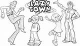 Lazy Town Coloring Pages Lazytown Kids Coloringpagesfortoddlers Dari Artikel sketch template