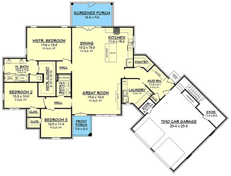 sq ft open concept  bedroom house floor plan design  wonderful  home floor plans