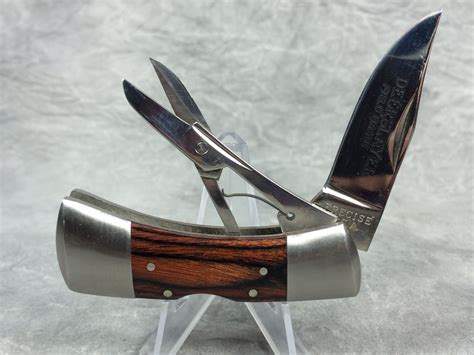 What Is A Precise Wood Handled 2 7 8 Deerslayer Lockback Pocket Knife