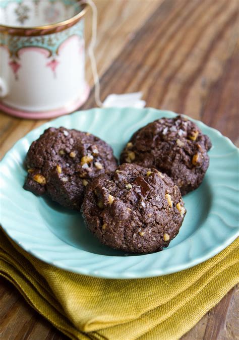 recipe dark chocolate walnut cookies kitchn