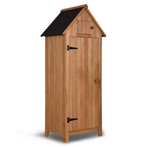 mcombo outdoor storage cabinet tool shed wooden garden