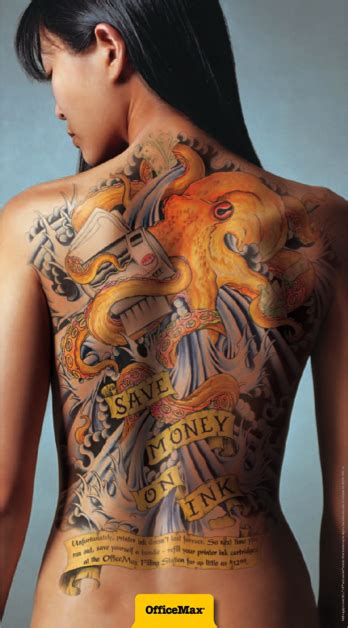 Information And Technology Back Tattoos For Women