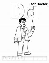 Coloring Doctor Pages Printable Alphabet Print Coloringtop sketch template