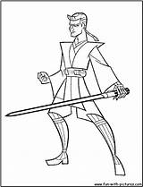 Wars Coloring Star Anakin Pages Lightsaber Skywalker Obi Wan Clone Darth Maul Jar Color Kenobi Binks Drawing Draw Printable Vs sketch template