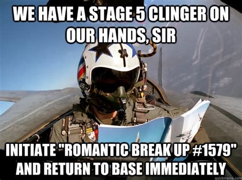 stage  clinger   hands sir initiate romantic break
