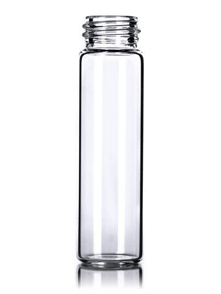 dram clear glass vial    neck finish glass vials