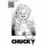 Chucky Tiffany Xcolorings Lineart Eyball sketch template