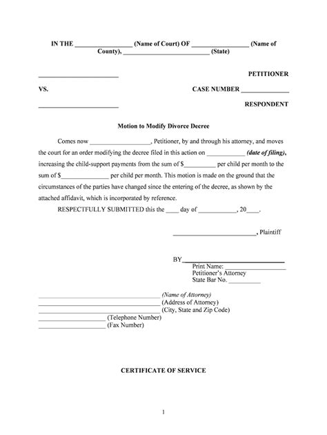 modify child support form fill   sign printable  template