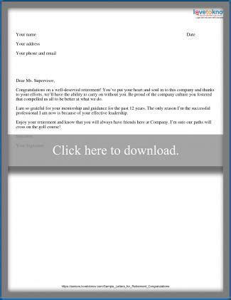 sample retirement letter  employee collection letter template