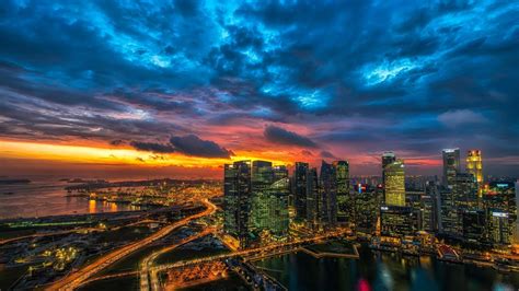 panoramic view  architecture ofsingapore