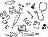 Tools Doctor Coloring Pages Printable Drawing Template Sketch sketch template