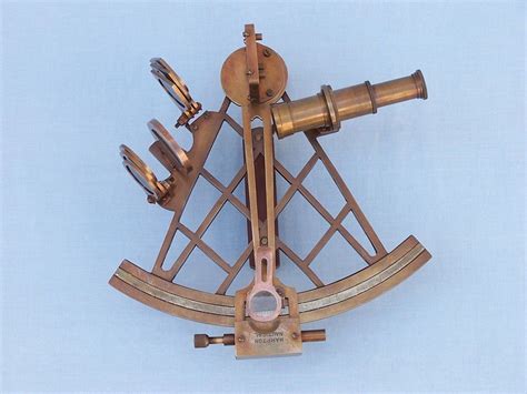 wholesale admiral s antique brass sextant 12in with