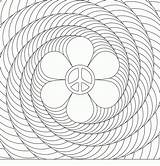 Coloring Pages Printable Illusion Optical Flower Spiral Illusions 3d Designs Color Cool Power Adults Patterns Print Mandala Adult Colouring Peace sketch template