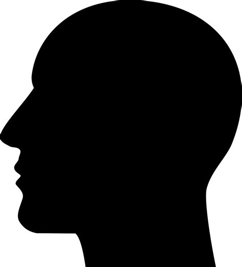 human head silhouette clip art silhouettes png    transparent human