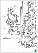 Dinokids Coloring Donald Duck Close Disney sketch template