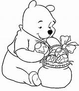 Easter Coloring Pages Disney Pooh Printable Colouring Winnie Kids Sheets Spring Eggs Egg Bunny Boys Cartoon Holidays Things Choose Board sketch template