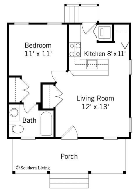 popular neat  bedroom house plan