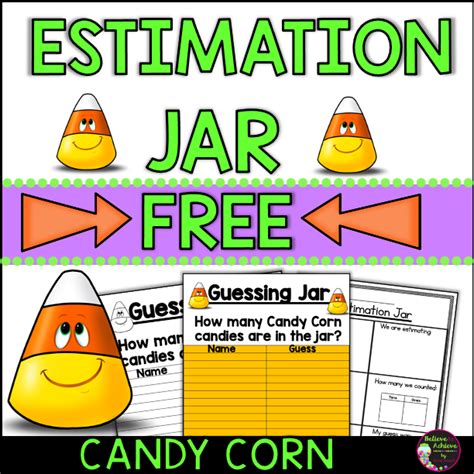 estimation jar printable    teachers