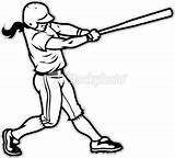 Softball Batter Getdrawings sketch template