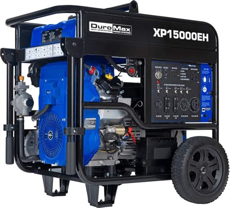 duromax xpeh dual fuel portable generator  watt gas  propane powered electric