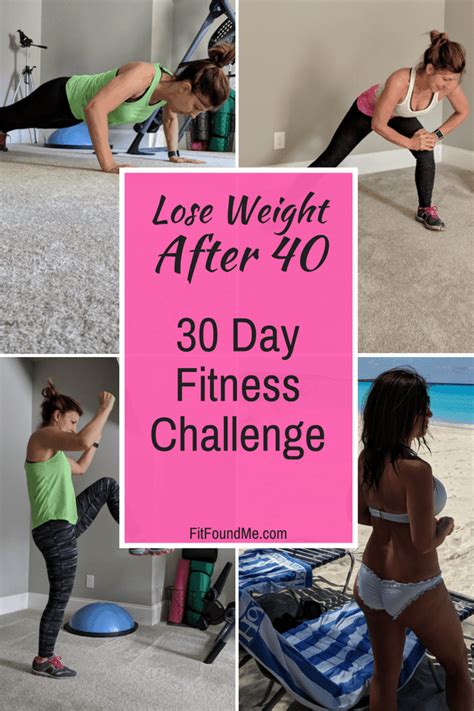30 Day Fitness Challenge Printable Calendar For Women