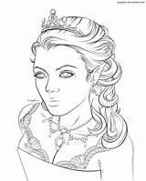 Queen Coloring Pages Princess Barbie Print sketch template