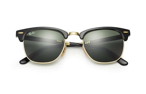 ray ban sunglasses rb2176 clubmaster folding in black green black lyst