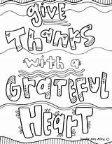 Coloring Thankful Pages Quotes Doodle Alley Choose Board sketch template