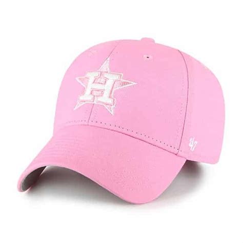 houston astros kids girls  brand pink mvp adjustable hat adjustable