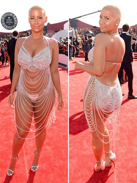 [pics] Amber Rose’s Vma Dress — Nearly Naked In Revealing