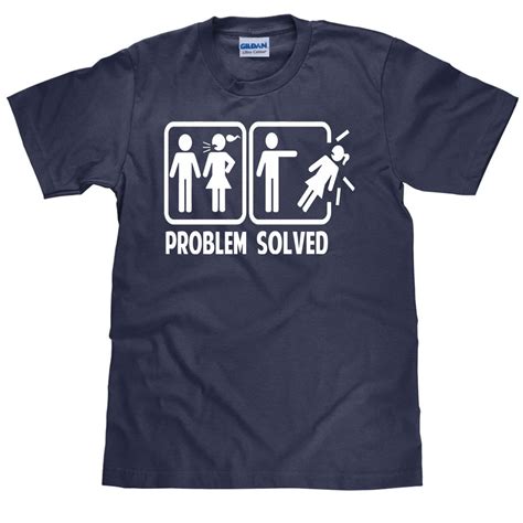 funny divorce t shirt problem solved tshirt for men etsy