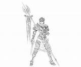 Soulcalibur Auditore Ezio sketch template