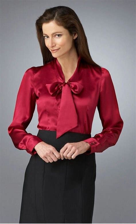 pin by jim brown on satin in 2019 satin blouses blouse skirt blouse dress