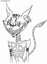 Cat Pages Coloring Stampy Getcolorings Cheshire Evil sketch template