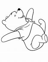 Pooh Bear Rolling Coloring Drawing Floor 85kb Library Clipart Popular sketch template