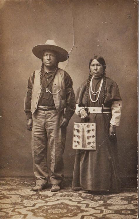 Umatilla Couple Circa 1900 Native American Tribes Rare Historical
