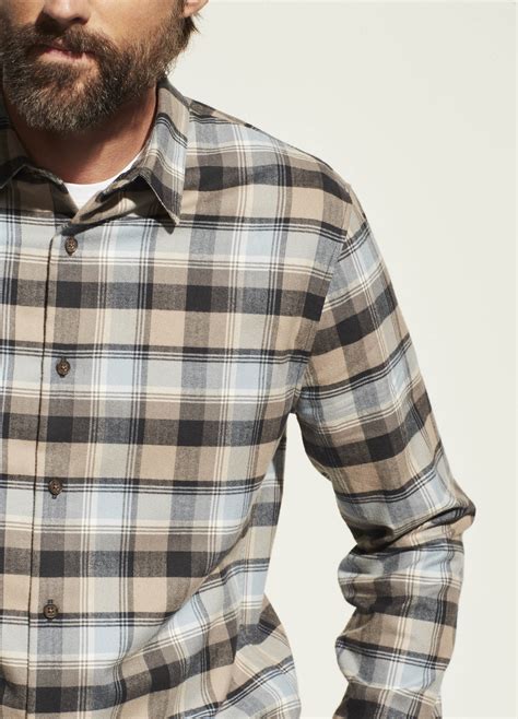 soft plaid shirt for men vince