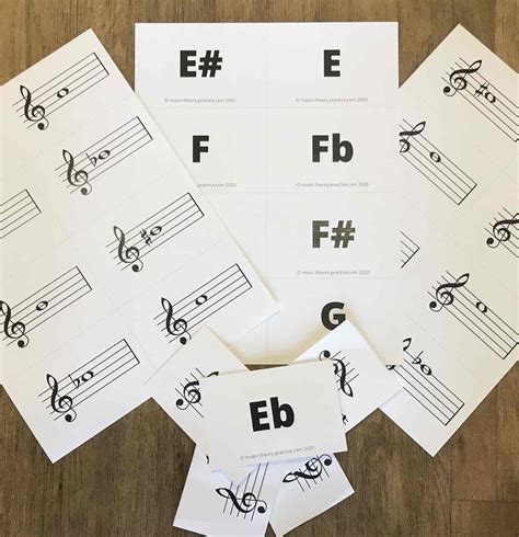 learn treble clef notes   note flashcards
