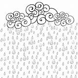 Coloring Pages Weather Raincoat Rainy Getcolorings Rain Sheet sketch template