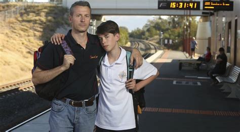 a wodonga father and son on board v line train that collided with car the border mail