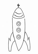 Coloring Rocket Pages Printable Large sketch template