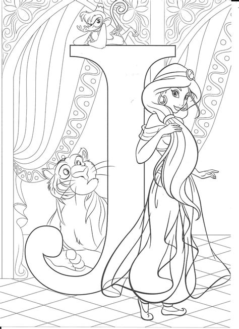 printable disney alphabet coloring pages