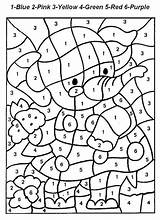 Number Coloring Printable Pages Kids Color sketch template