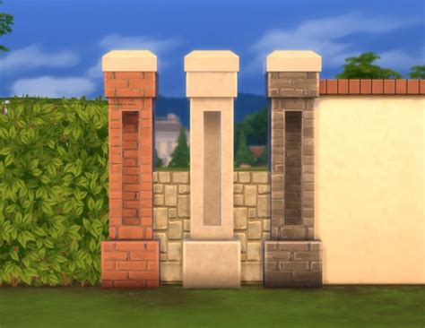 stonework fencepost  plasticbox  mod  sims sims  updates