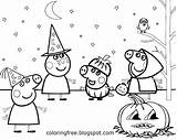 Peppa Halloween Colorir Malvorlagen Desenhos Olaf Designg Ausdrucken sketch template