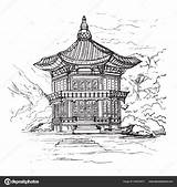 Gyeongbokgung Palace Souvenirs sketch template